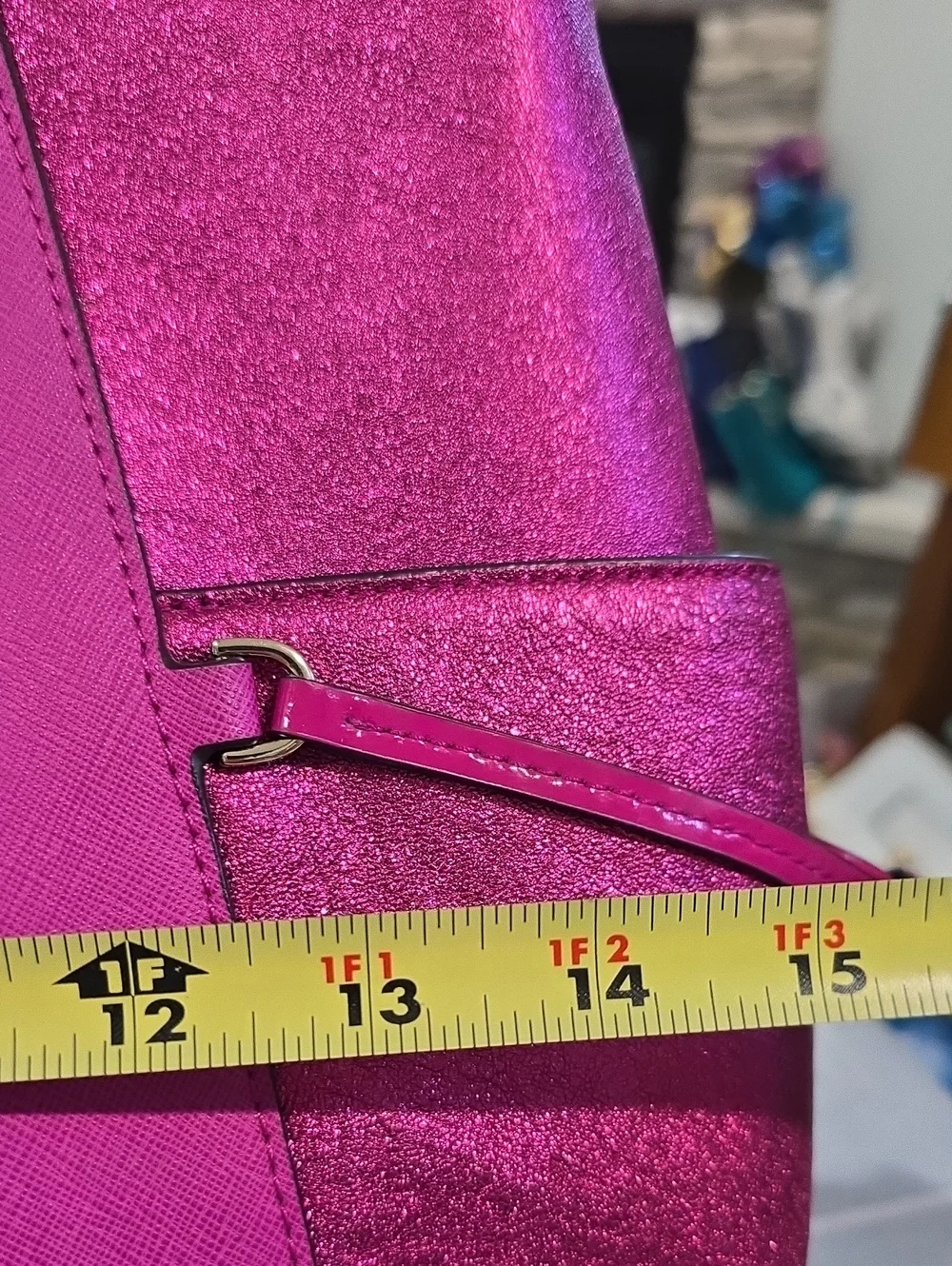 MICHAEL KORS Hot Pink Patent & Leather Tote